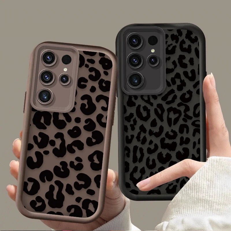 Leopard Print Silicone Case – Samsung Galaxy