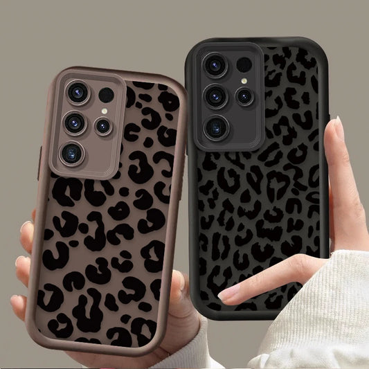 Leopard Print Silicone Case – Samsung Galaxy