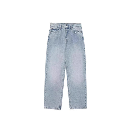 Jeans Women Denim Pant Straight Trousers Wide Leg Long Pants High Waist Y2k Streetwear Casual Mom Jeans Splice Elegant Work
