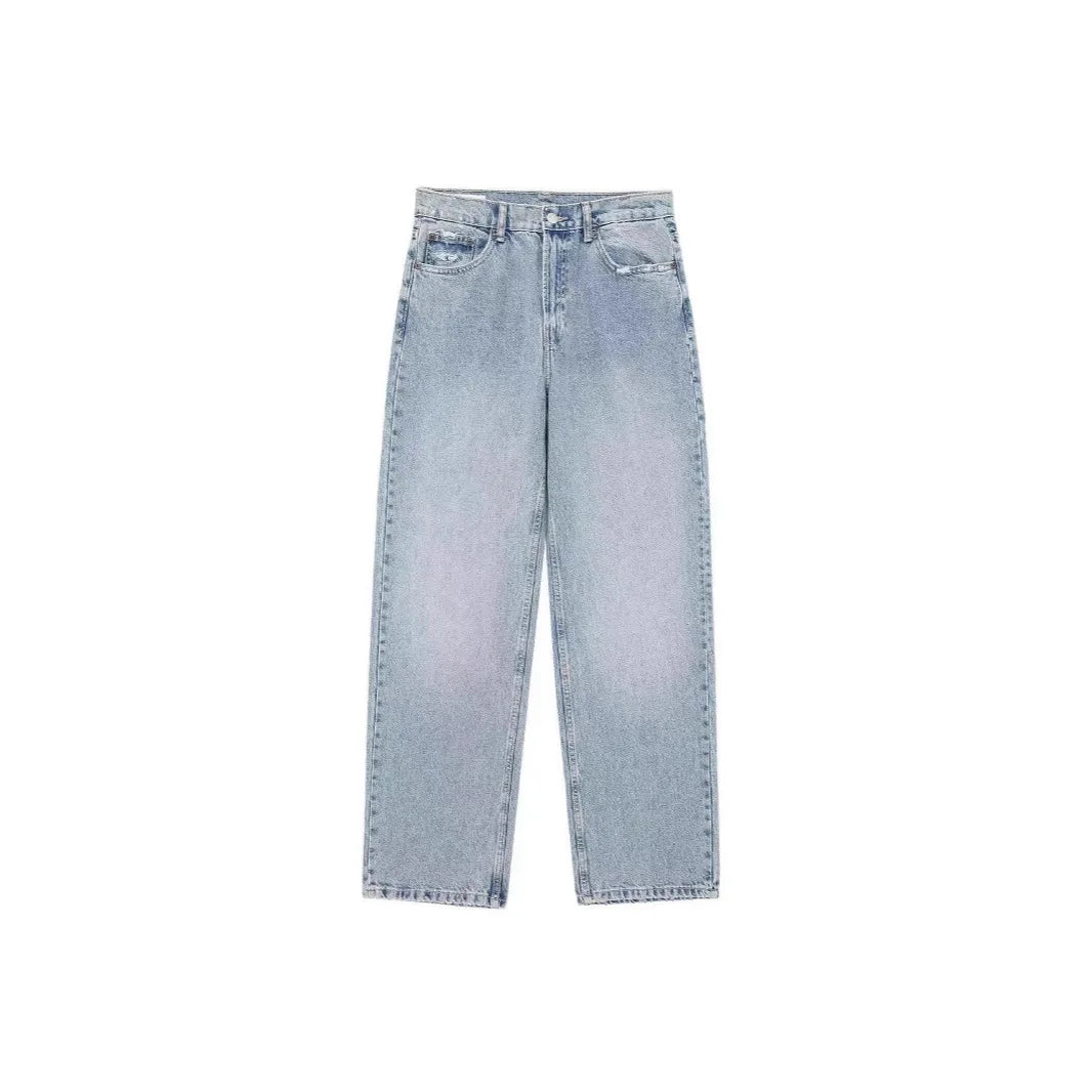 Jeans Women Denim Pant Straight Trousers Wide Leg Long Pants High Waist Y2k Streetwear Casual Mom Jeans Splice Elegant Work