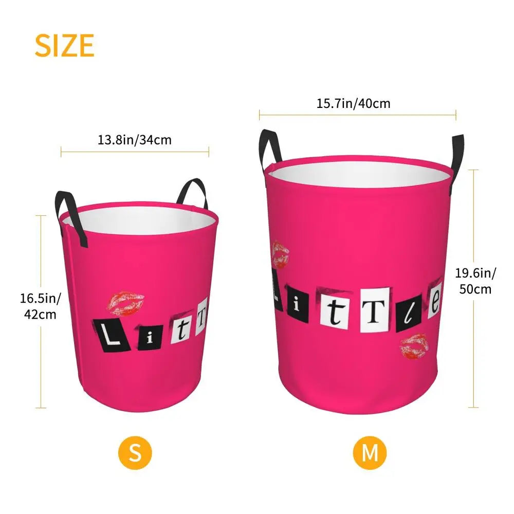 Burn Book Mean Girls Foldable Laundry Baskets Dirty Clothes Home Organizer Large Waterproof Hamper For Home Kids