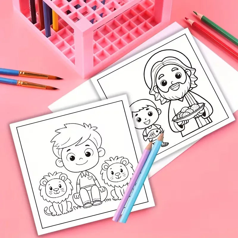 Bible Coloring Book for Kids Children's Religious Activity Book Christian Faith Learning Fun Creative Gift