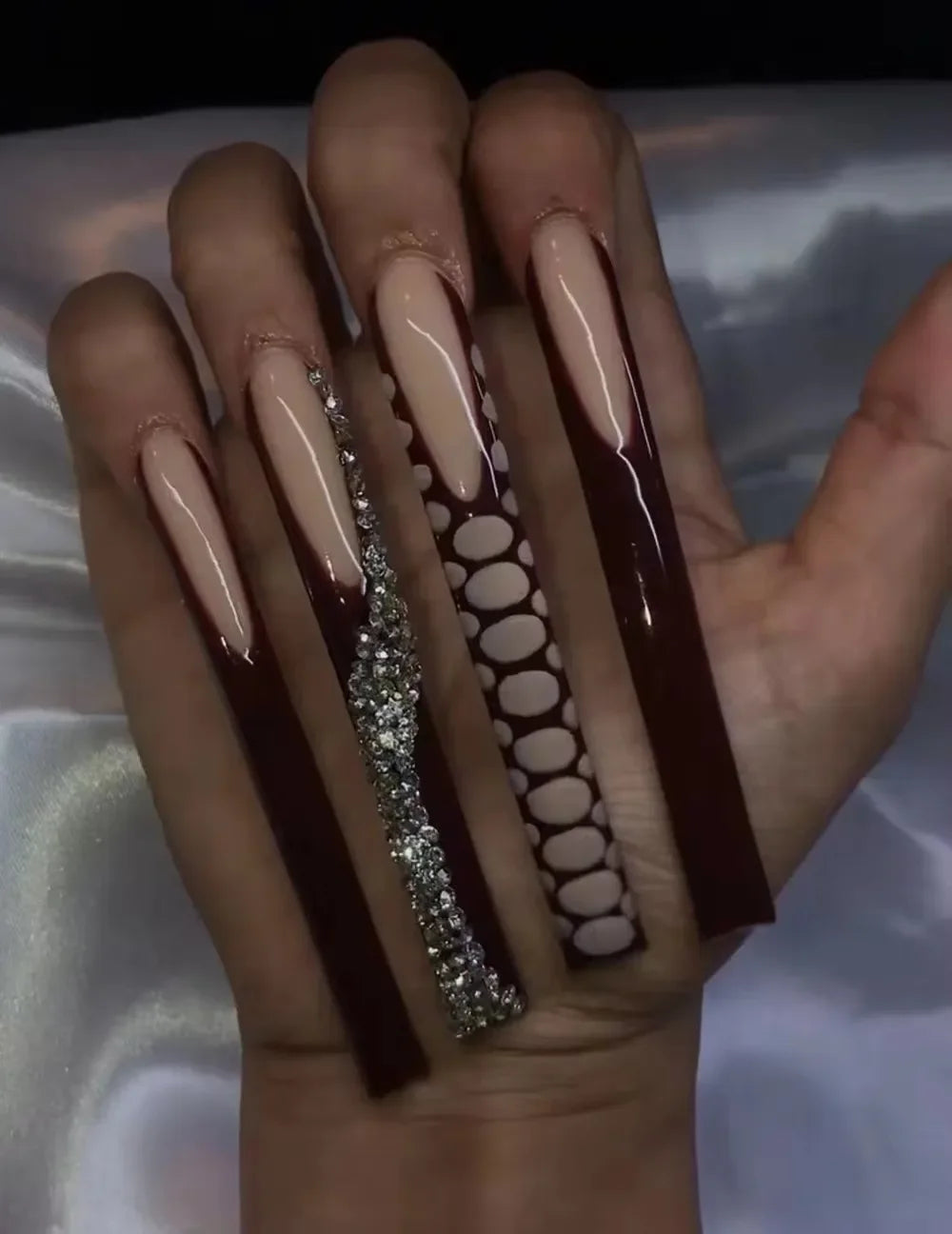 Xxxl Extra Long Quadrate Nail Art Butterfly Angel Diamond Coffin Stiletto False Nails Customizable Nail Party Stickers