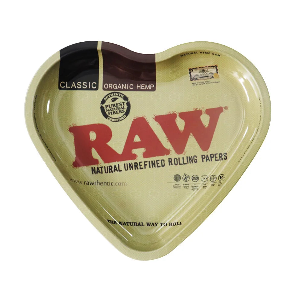 Love-Shaped Cigarette Tray Tobacco Metal Rolling Tray 16.5x18CM Plate Cmoking Smoking Accessories Storage Tray