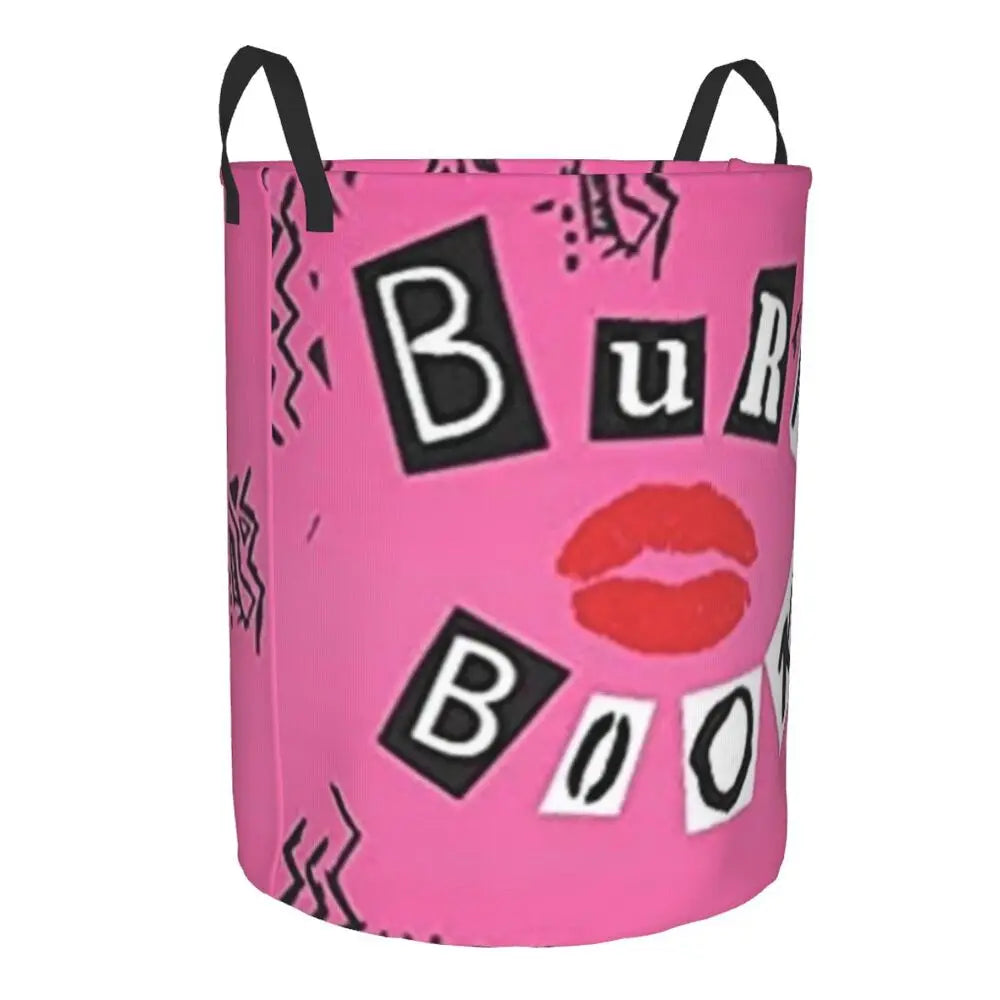 Burn Book Mean Girls Foldable Laundry Baskets Dirty Clothes Home Organizer Large Waterproof Hamper For Home Kids