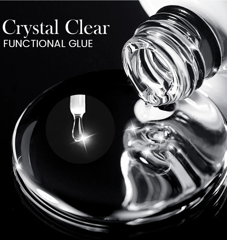 BORN PRETTY 2Pcs Base Gel Super Top Coat Gel Polish Set Black White Color Gel Varnis Semi Permanent Soak Off UV LED Gel for Nail