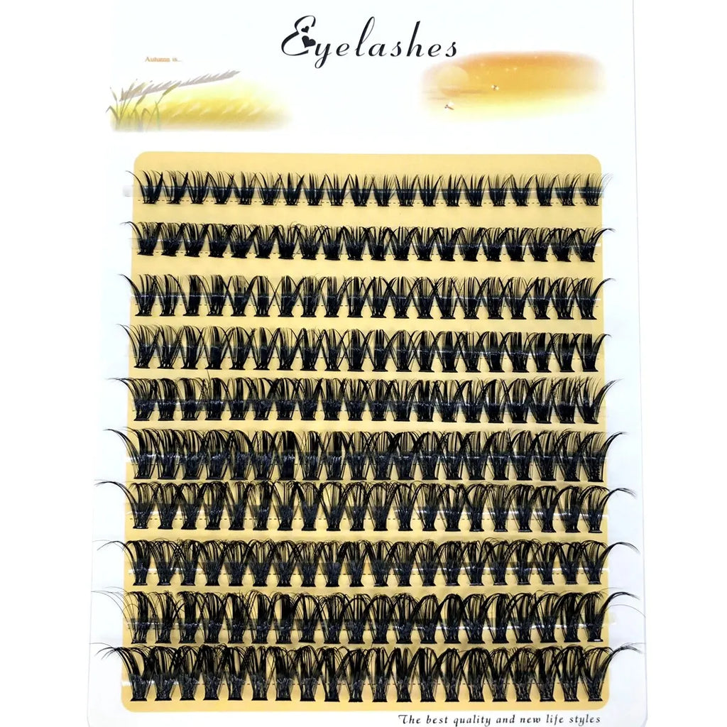 200 Clusters 10D 20D 30D 40D 60D 80D Mixed Tray Individual Lashes 3D Russia Premade Volume Lashes Soft Natural Lashes Mink Lash