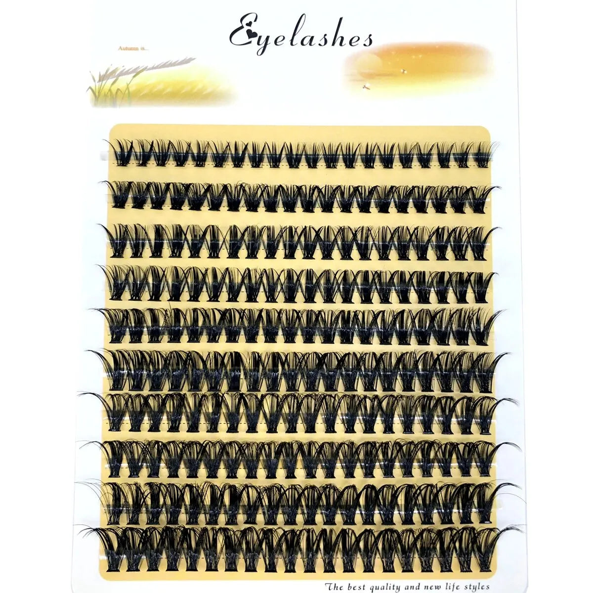 200 Clusters 10D 20D 30D 40D 60D 80D Mixed Tray Individual Lashes 3D Russia Premade Volume Lashes Soft Natural Lashes Mink Lash