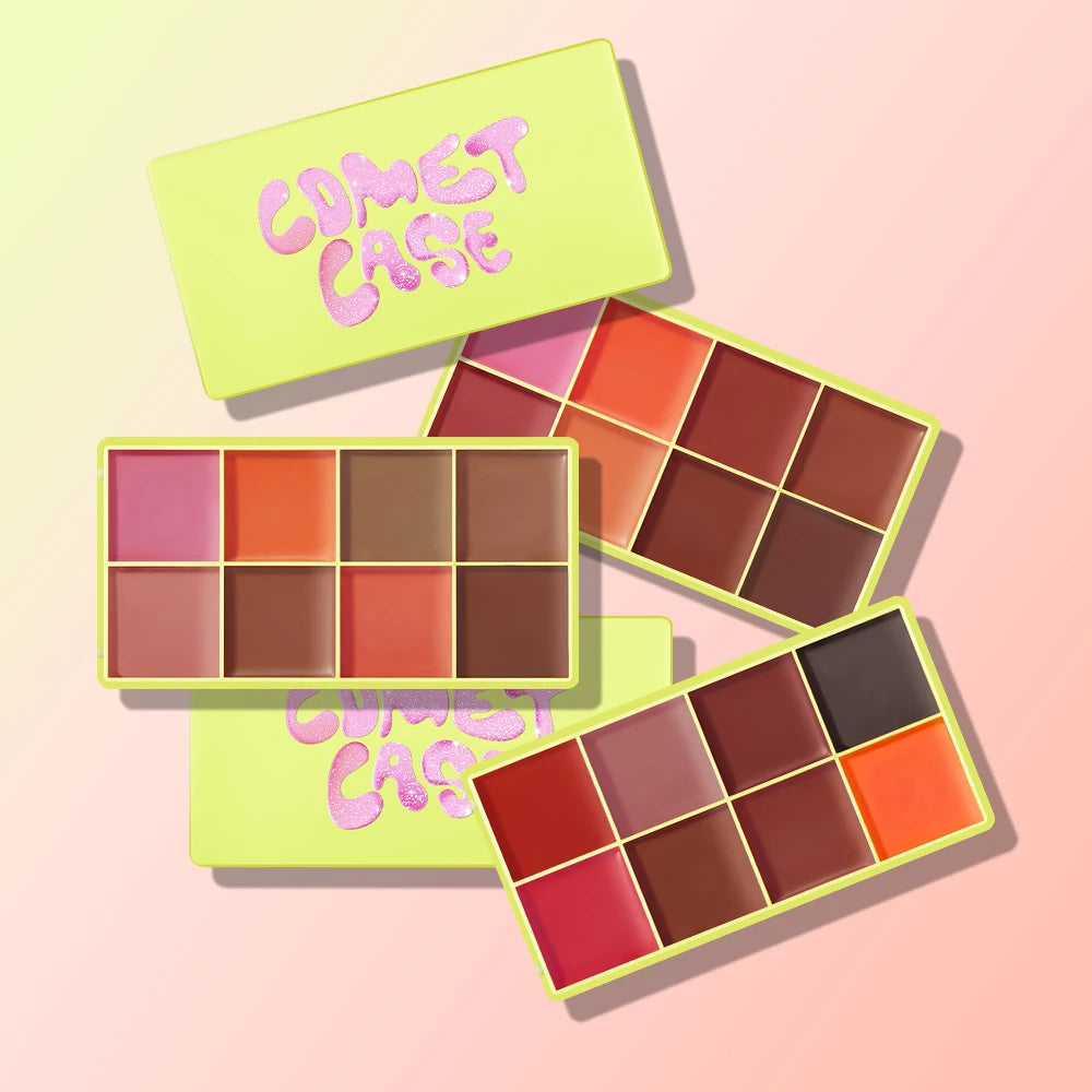 Curve Case Cream Eyebrow Cream Blush Highlighter Palette Matte Shimmer Finishes Shadow Tones Long-Lasting Cosmetics