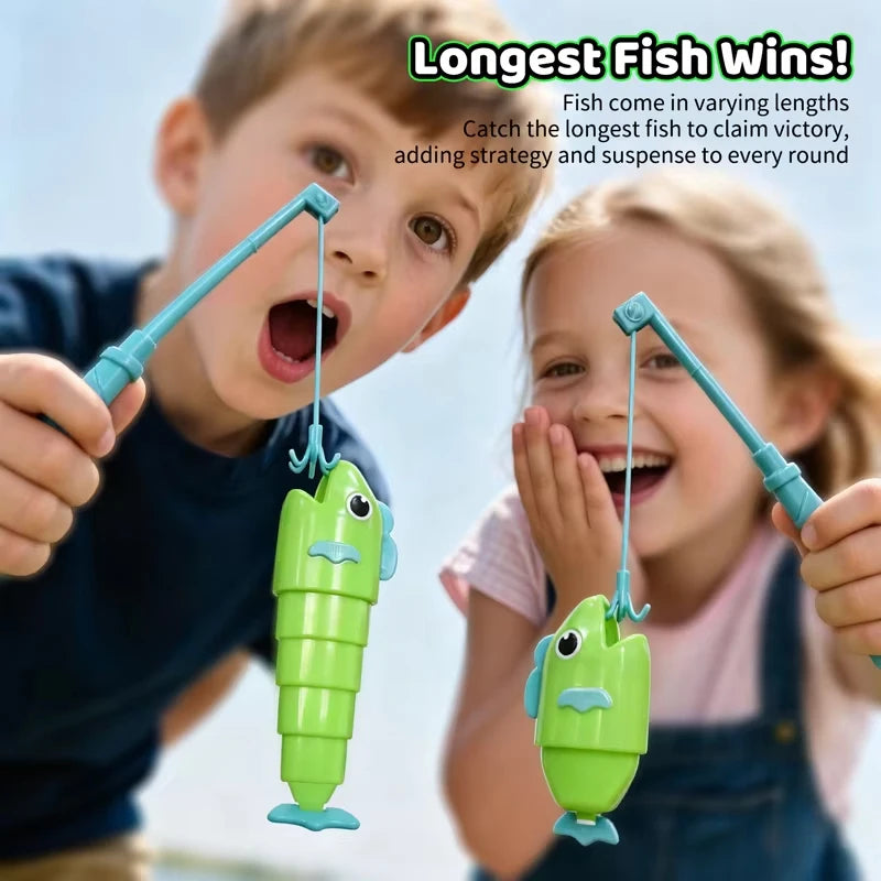 Fishing Battle Board Game Kid Fish Body Stretchable Long Short Competition Fun Family Party Interaction Social Table CreativeToy