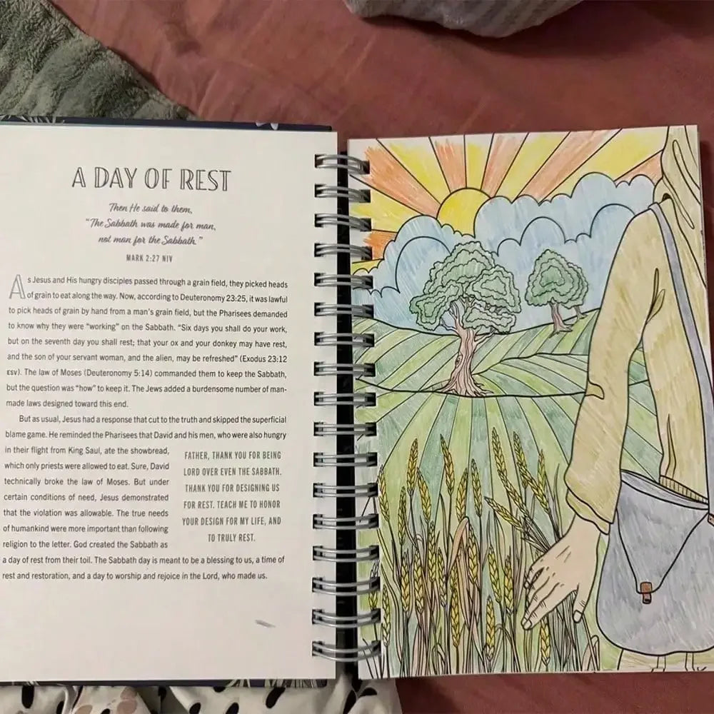Devotional Coloring Book, 75 Inspiring Illustrations for Hope & Stress Relief, New Year Gift & Back to School Art Activity