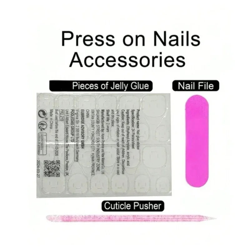 10pcs Sweet Bowknots Press on Nails Pink Leopard Print French Nail Tips with Glitter Diamond Decor Handmade Acrylic False Nail