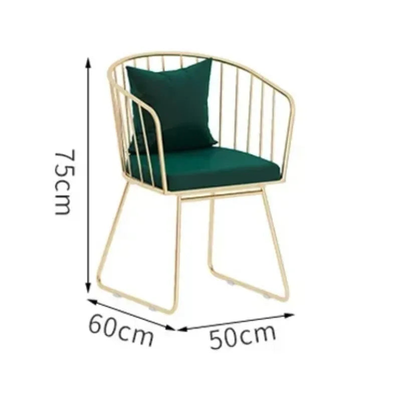 Premium Marble Nail Art Beauty Table and Chair Set Nordic