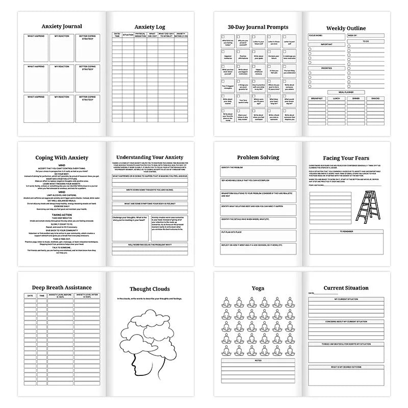 Bipolar &Anxiety, Bipolar Disorder, BD Psychological Therapy, Journal Planners Notebook
