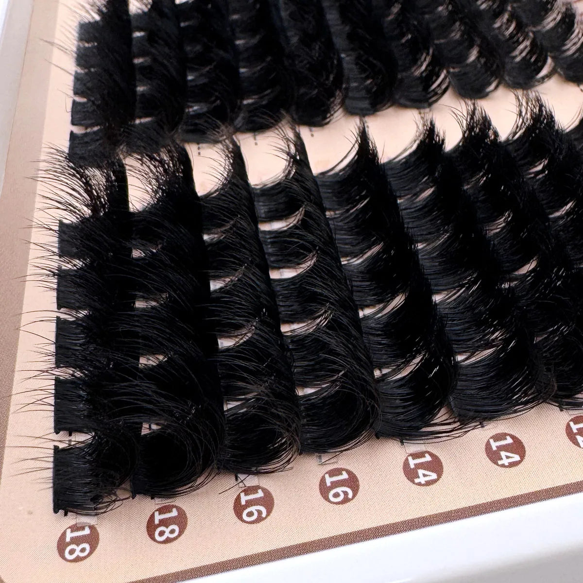 300D-60DLash Clusters With Spikes & Bottom Lashes  Fluffy Volume Manga Natural Spiky Cluster Manga Lash D Curl Individual Lashes