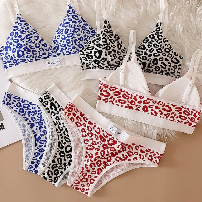 Leopard Seamless Bralette & Panty Set