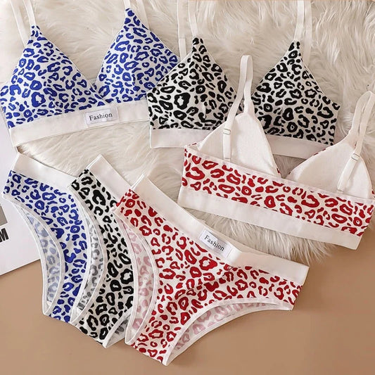 Leopard Seamless Bralette & Panty Set