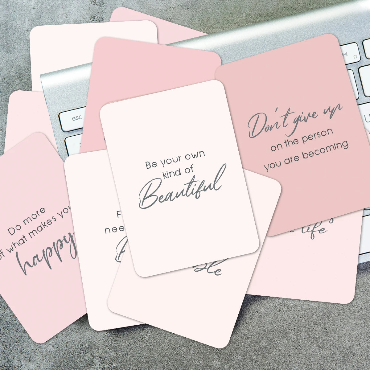 30Pcs Motivational Inspirational Quote Cards For Birthday Gift Office Supplies Printing Products Business Flowers Accessories