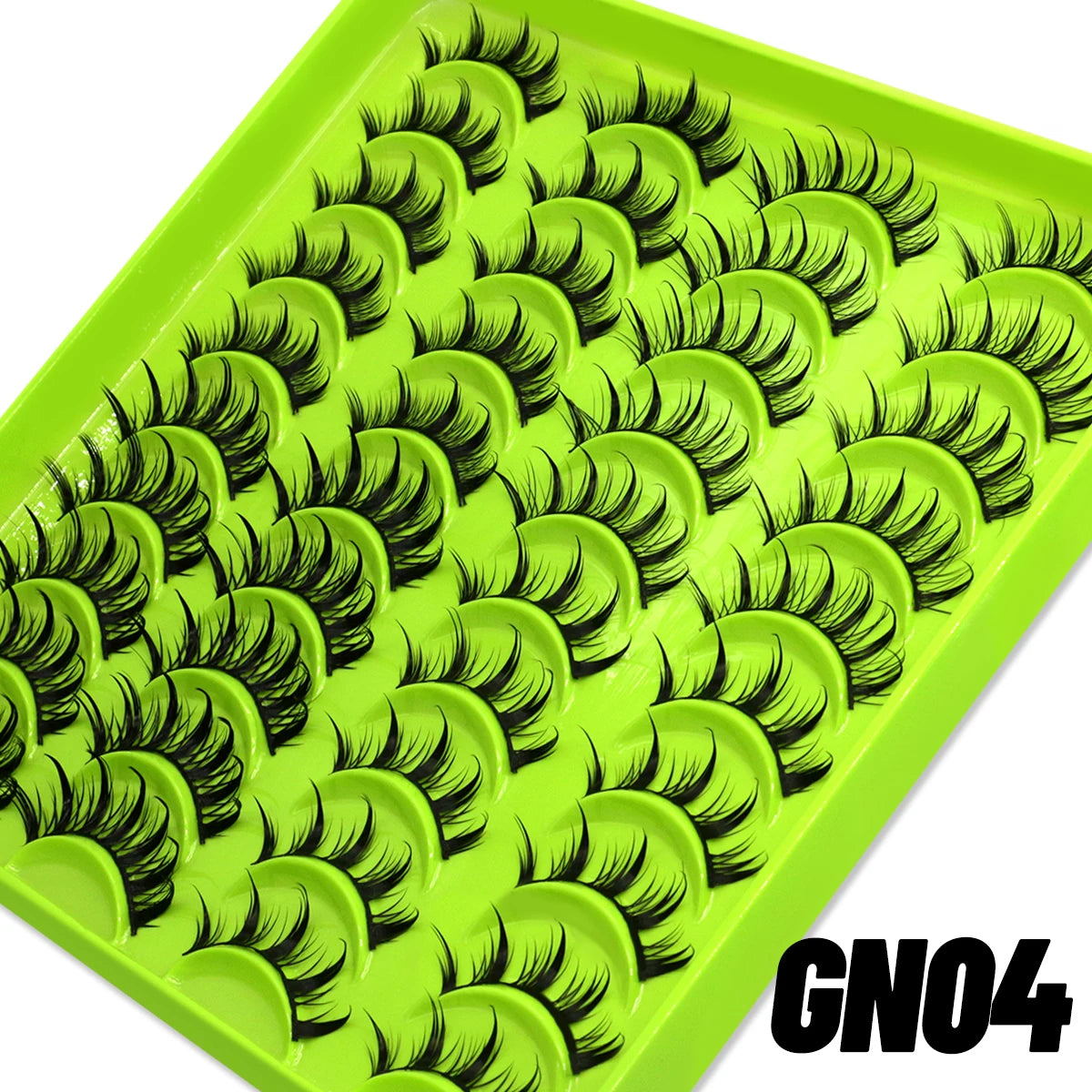 GROINNEYA Manga Lashes Mixed style 5/9/20 Pairs 3D 6D 8D Mink Lashes Natural Eyelashes Soft Cross Wispy False Eyelashes Eyelash