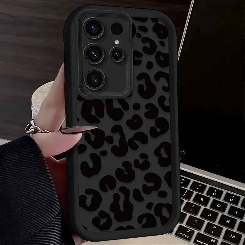 Leopard Print Silicone Case – Samsung Galaxy