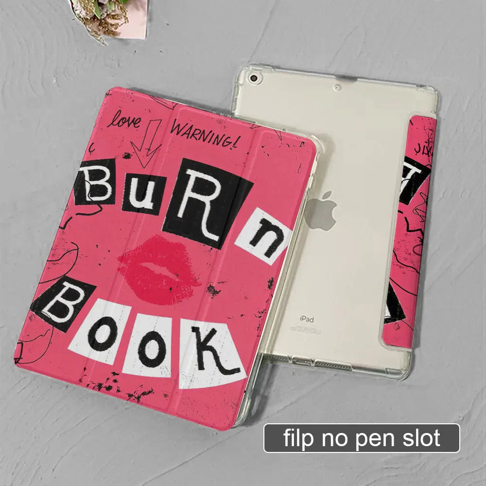 Ipad case text style pattern Air 5 4th 6th 10.9 For Funda ipad 9th 10th 7th 8th Generation Mini 6 2024 10.2 9.7 8.3in 2018Cover