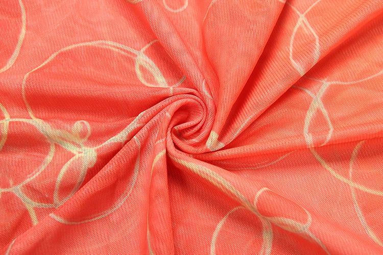 Weird Puss See Through Sexy Dress Women Hollow Hipster Colorful Print Skinny Stretch Midnight Party Clubwear Fishtail Bodycon