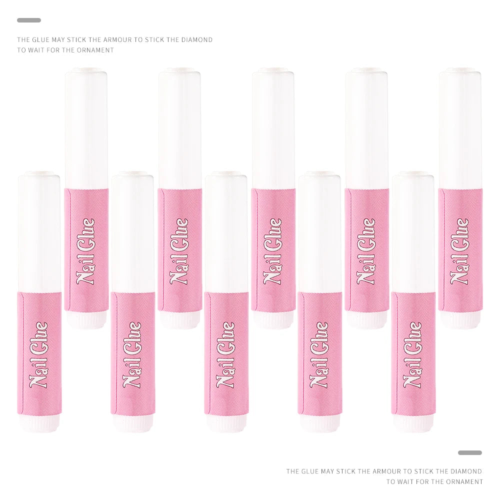 30/20/10pcs Fast-Dry Nail Glue Acrylic False Nail Tips Glue Gel For Fast Extension Super Bond Rhinestones False Nails Mini Glue