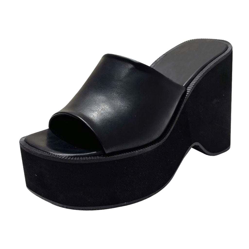 Summer Women Sandals Solid Large Size Platform Wedge Heel High Heel Open Toe Sexy Style Sandalias Mujer Elegant Summer Sandals