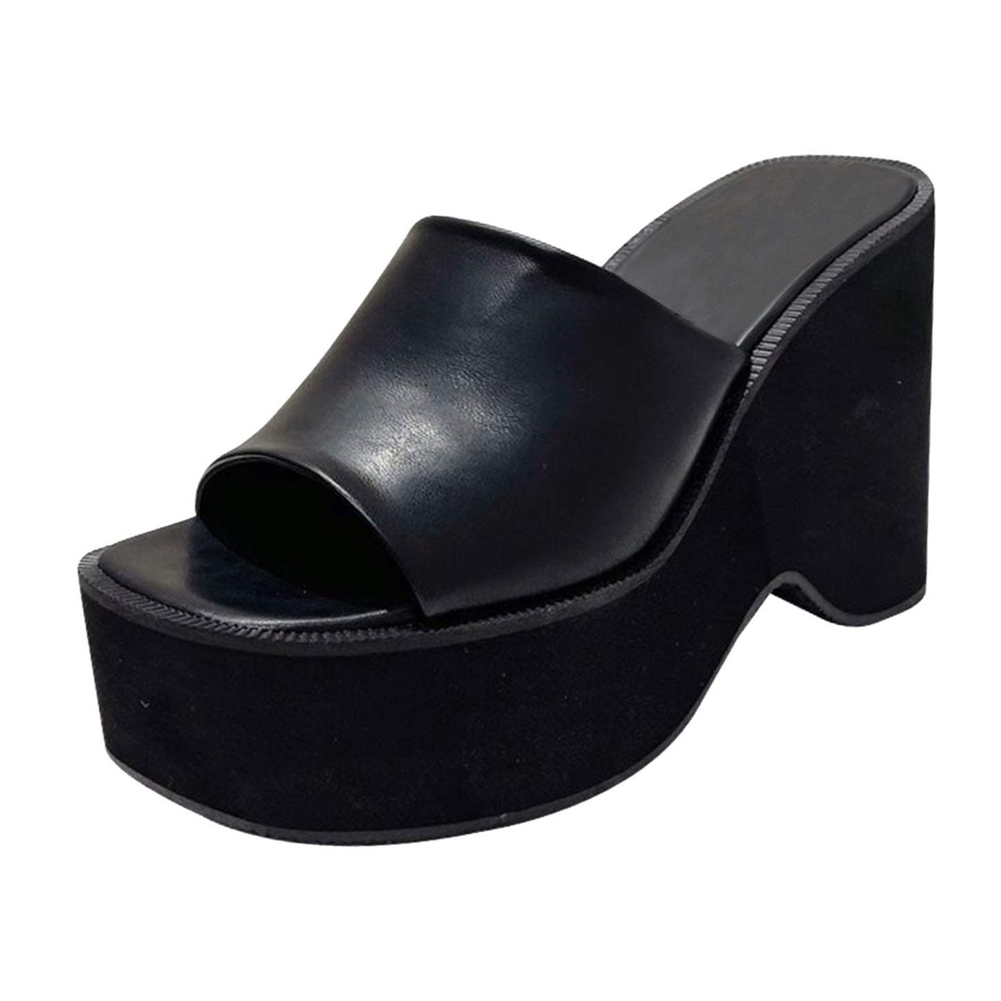Summer Women Sandals Solid Large Size Platform Wedge Heel High Heel Open Toe Sexy Style Sandalias Mujer Elegant Summer Sandals