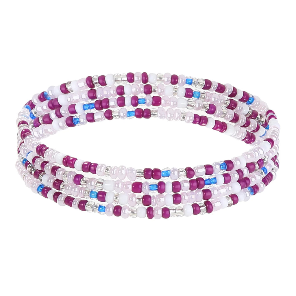 12 Pieces 50Inch Waist Beads Set Summer Handmade Colorful African Belly Bead Chain Plus Size Body Jewelry Stretching Belly Chain
