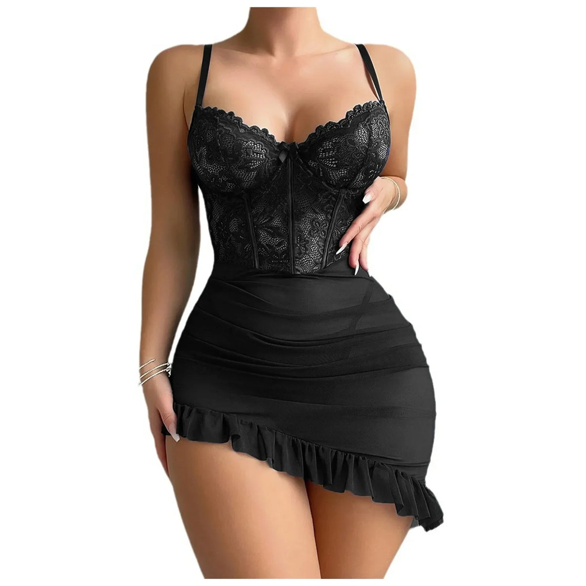 Sheer Lace Fairy Nightdress Set