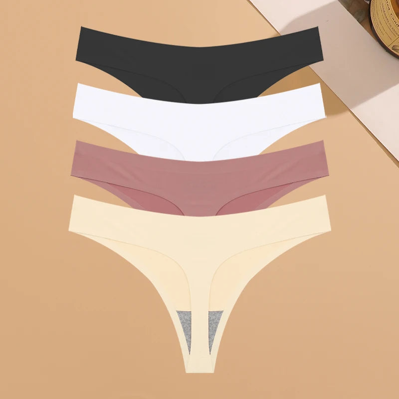 Ice Silk Thong Set (4-Pack)
