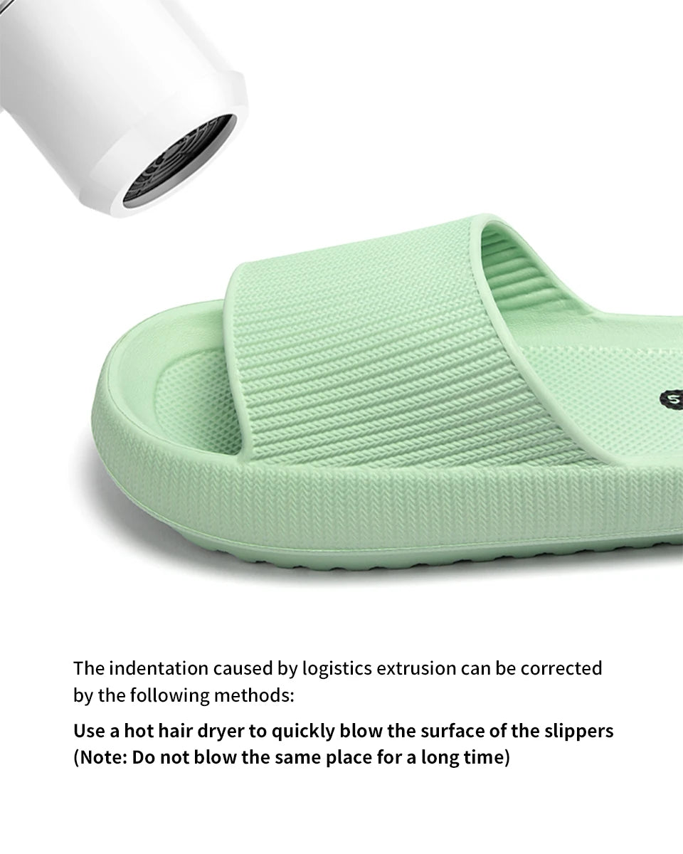 Feslishoet Catroon Dog Thick Slippers Soled Non Slip Slides Bathroom Summer Comfy Shoes Indoor and Outdoor