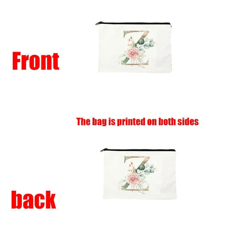 Garland Wedding Gift Bag Bridesmaid Maid of Honor Pouch Feminina Travel Organizer Lipstick Clutch Bachelorette Party Makeup Bag