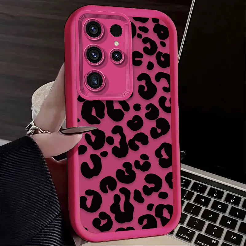Leopard Print Silicone Case – Samsung Galaxy