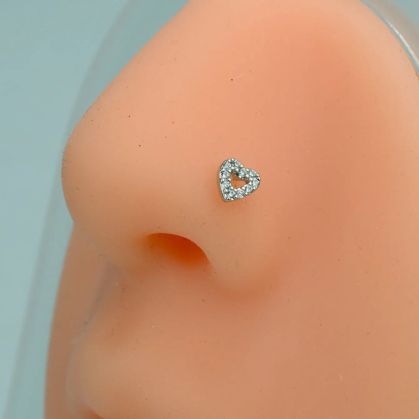 1PC Stainless Steel CZ Nose Ring L Shape Nose Studs Spider Snake Bow Flower Leaf Nostril Nose Piercing Body Jewelry  For Women