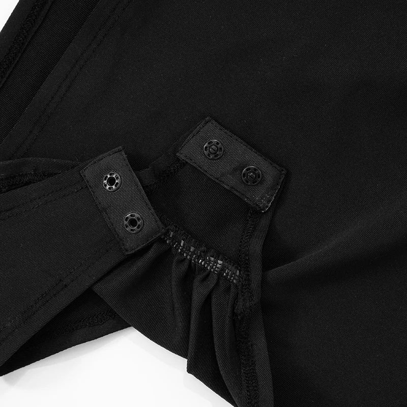 Nibber Stretch Coquette Women 2 Piece Set hipster Sexy Ruched Shoulder Side Split Bodysuit+Shorts Matching Midnight Clubwear