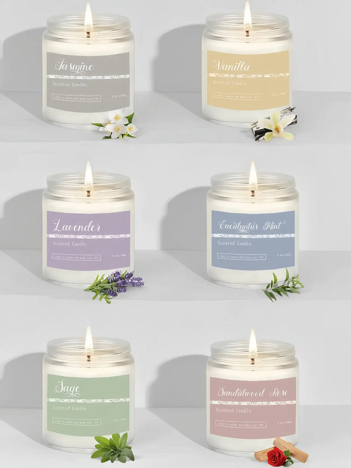 1PC Scented Candles Canned Candles,Long-Lasting Fragrance, With Essential Oil Fragrance,Suitable For Bedroom Bathroom