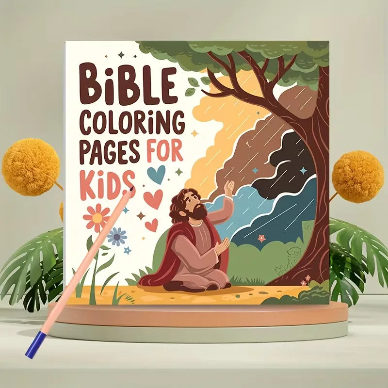 Bible Coloring Book for Kids Children's Religious Activity Book Christian Faith Learning Fun Creative Gift