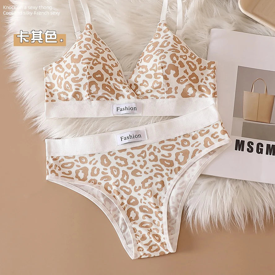 Leopard Seamless Bralette & Panty Set