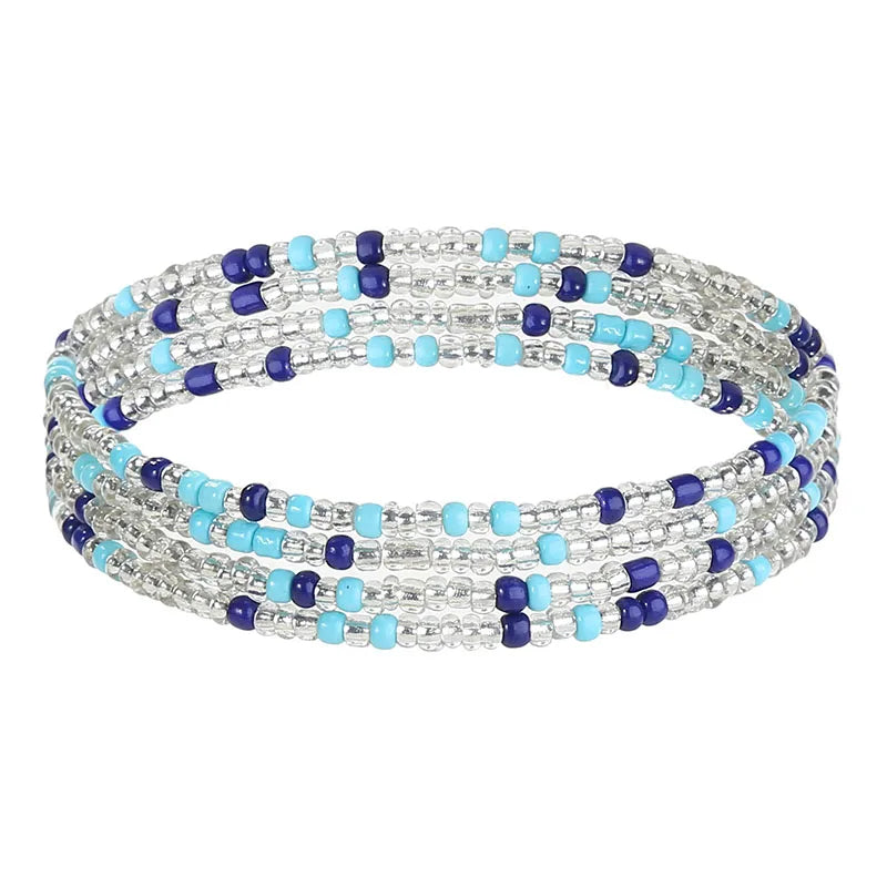 70/80/90/110 CM Bohemian Waist Beads Chain for Women Colorful African Belly Beads Sexy Body Chains Boho Bikini Belly Jewelry New