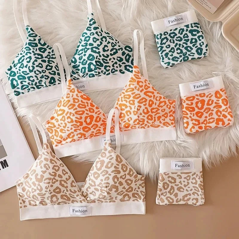 Leopard Seamless Bralette & Panty Set