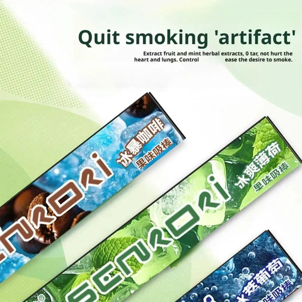 6-Type Herbal Fruit Flavored Smoking Stick New Type Cigarette Replacement Relieves Smoking Addiction help Quitting Smoking