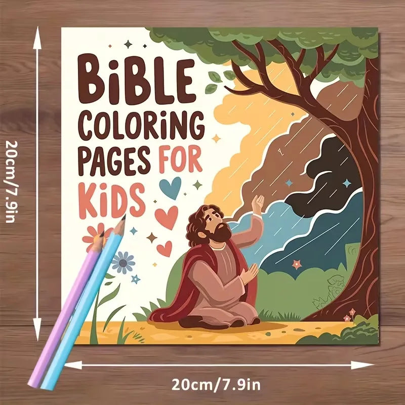 Bible Coloring Book for Kids Children's Religious Activity Book Christian Faith Learning Fun Creative Gift