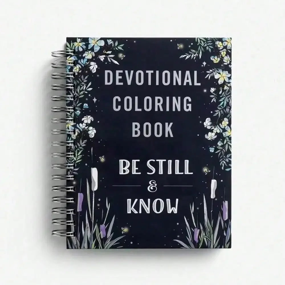 Devotional Coloring Book, 75 Inspiring Illustrations for Hope & Stress Relief, New Year Gift & Back to School Art Activity