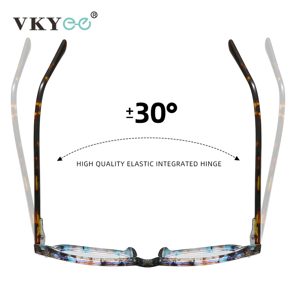 VICKY New Fashion Butterfly Square Frame Personalized Design Blue Light Reading Glasses Can Be Customized Prescription 87312