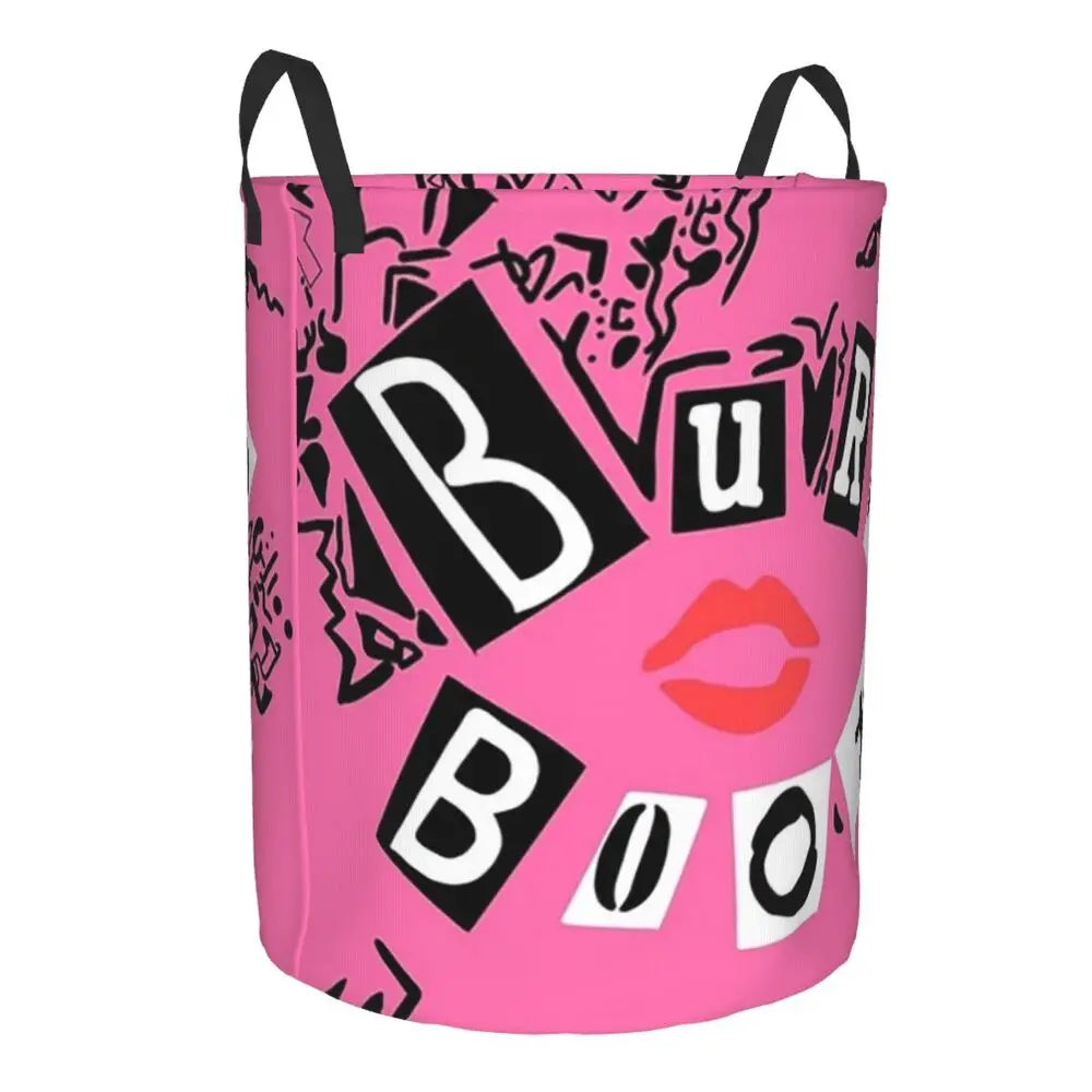 Burn Book Mean Girls Foldable Laundry Baskets Dirty Clothes Home Organizer Large Waterproof Hamper For Home Kids