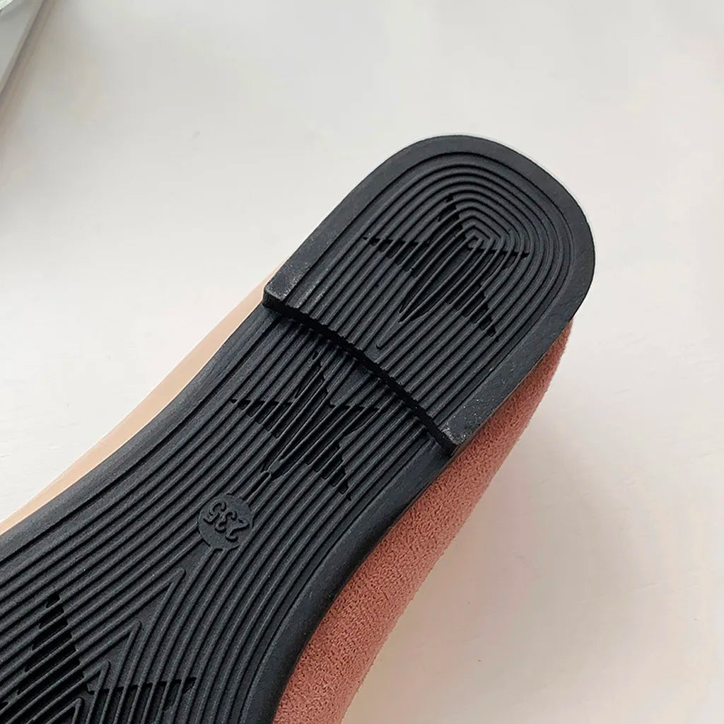 Pointed Toe Flat Shoes Women Solid Patchwork Slip On Shoes Casual Breathable Ballet Flats Daily All-Match Comfort Loafers Shoes