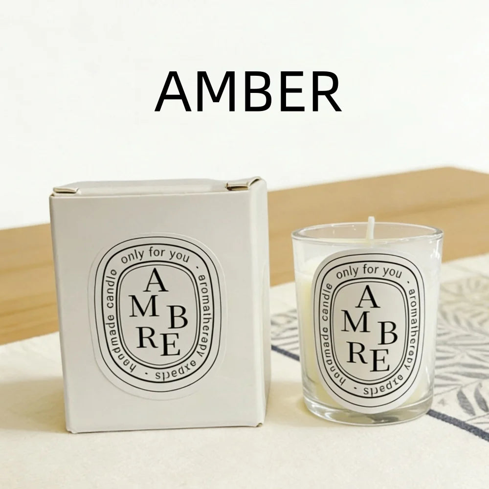 New Fragrance Scented Candle Romantic Gift Transparent Jar Aromatic Candles Light for Wedding Guest