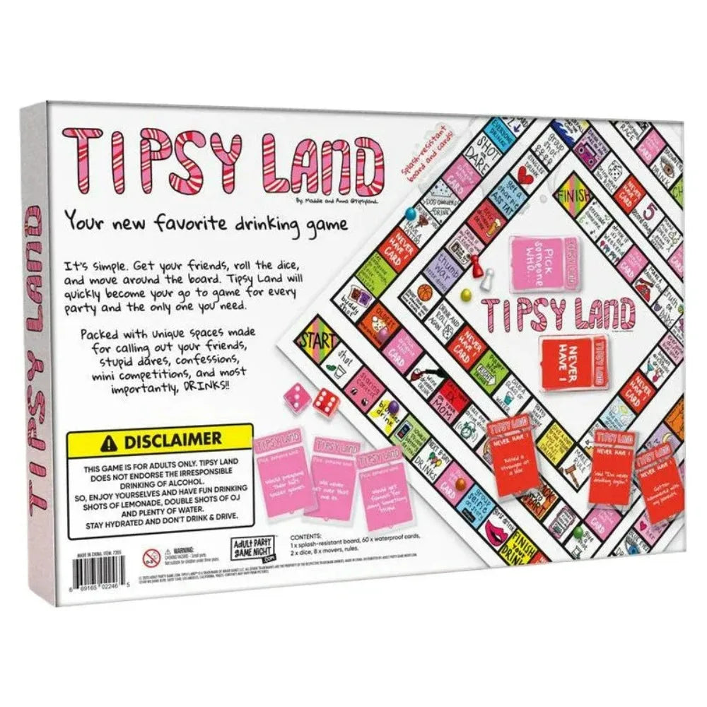 Party Gift of Tipsy*# Land Board Games Fun Drinking Games for Friends - Fun Challenges Drinking Games Party Nights